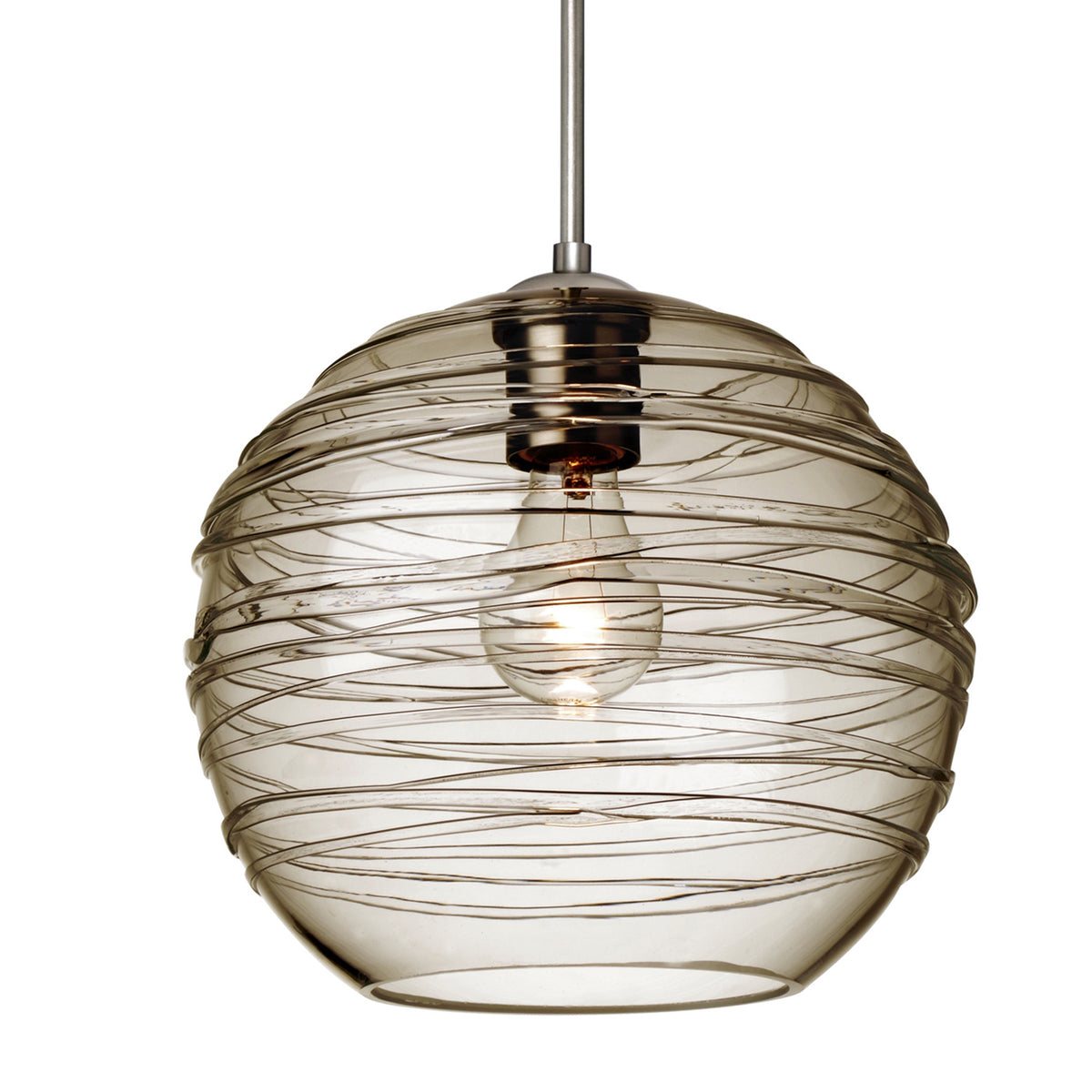 Besa Wave 10 cable pendant glass option – Smoke