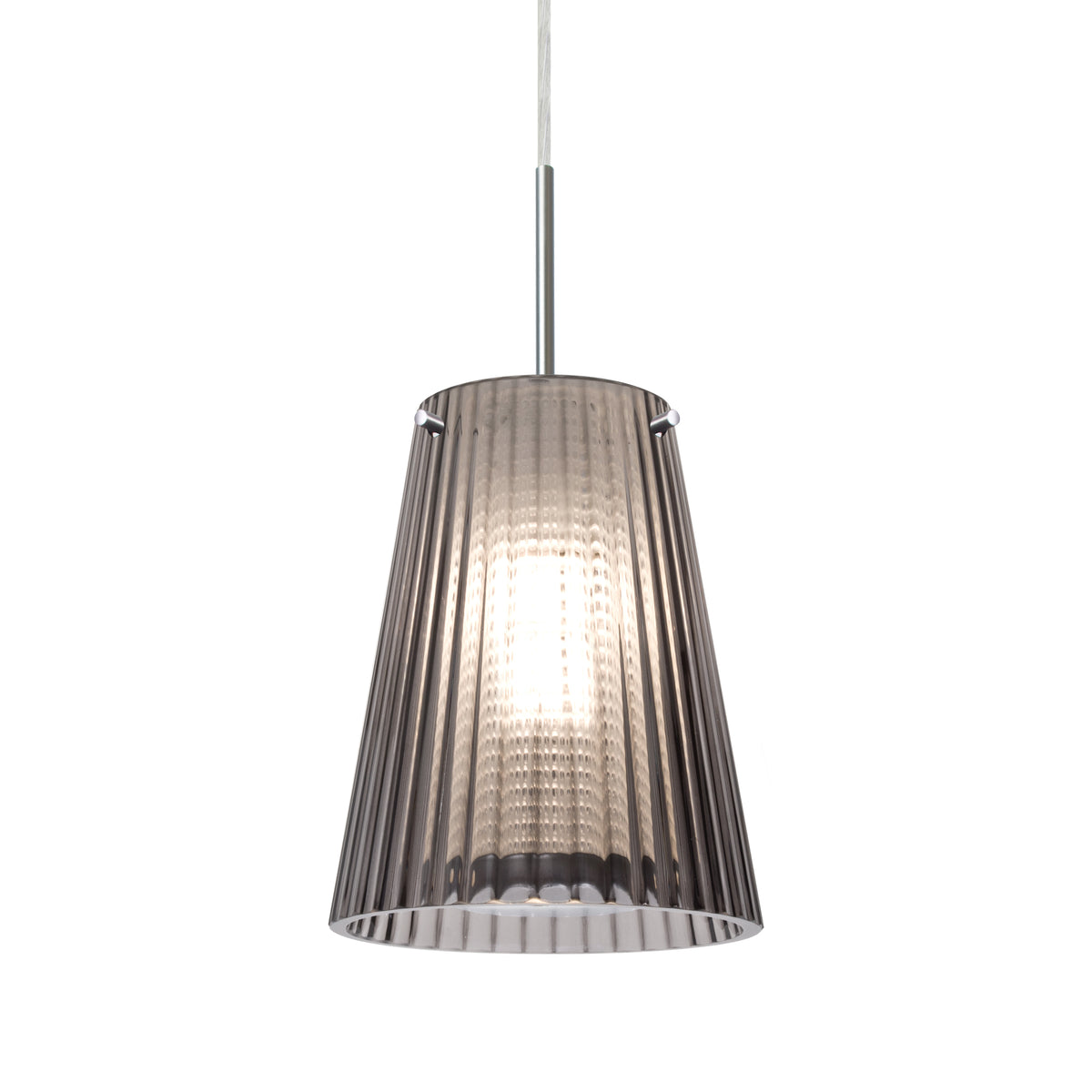 Besa Dion cord pendant glass option – Smoke