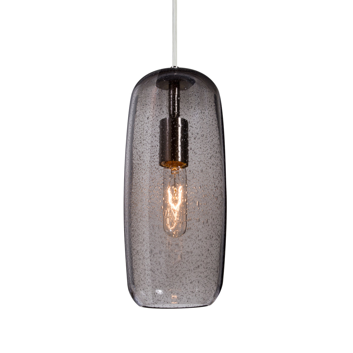 Besa Pinot 13 cord pendant glass option – Smoke Bubble