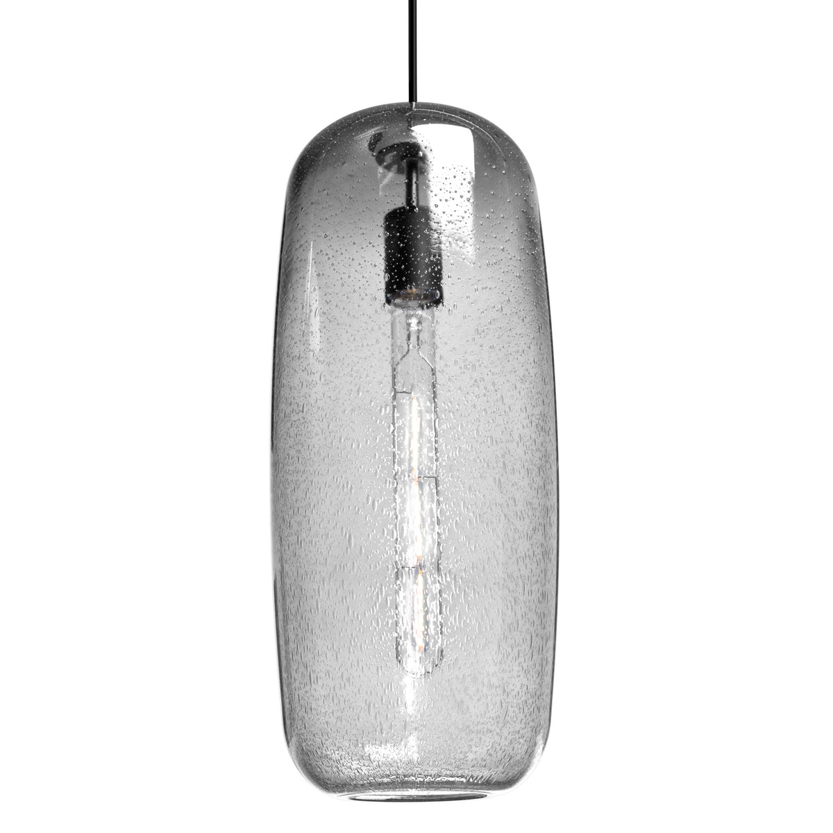 Besa Pinot 18 cord pendant glass option – Clear Bubble
