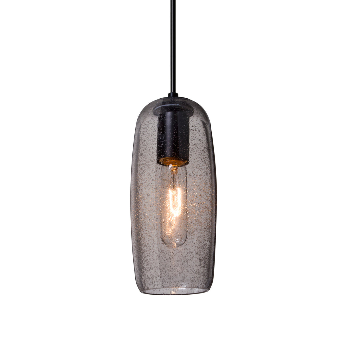 Besa Pinot 9 cord pendant glass option – Smoke Bubble