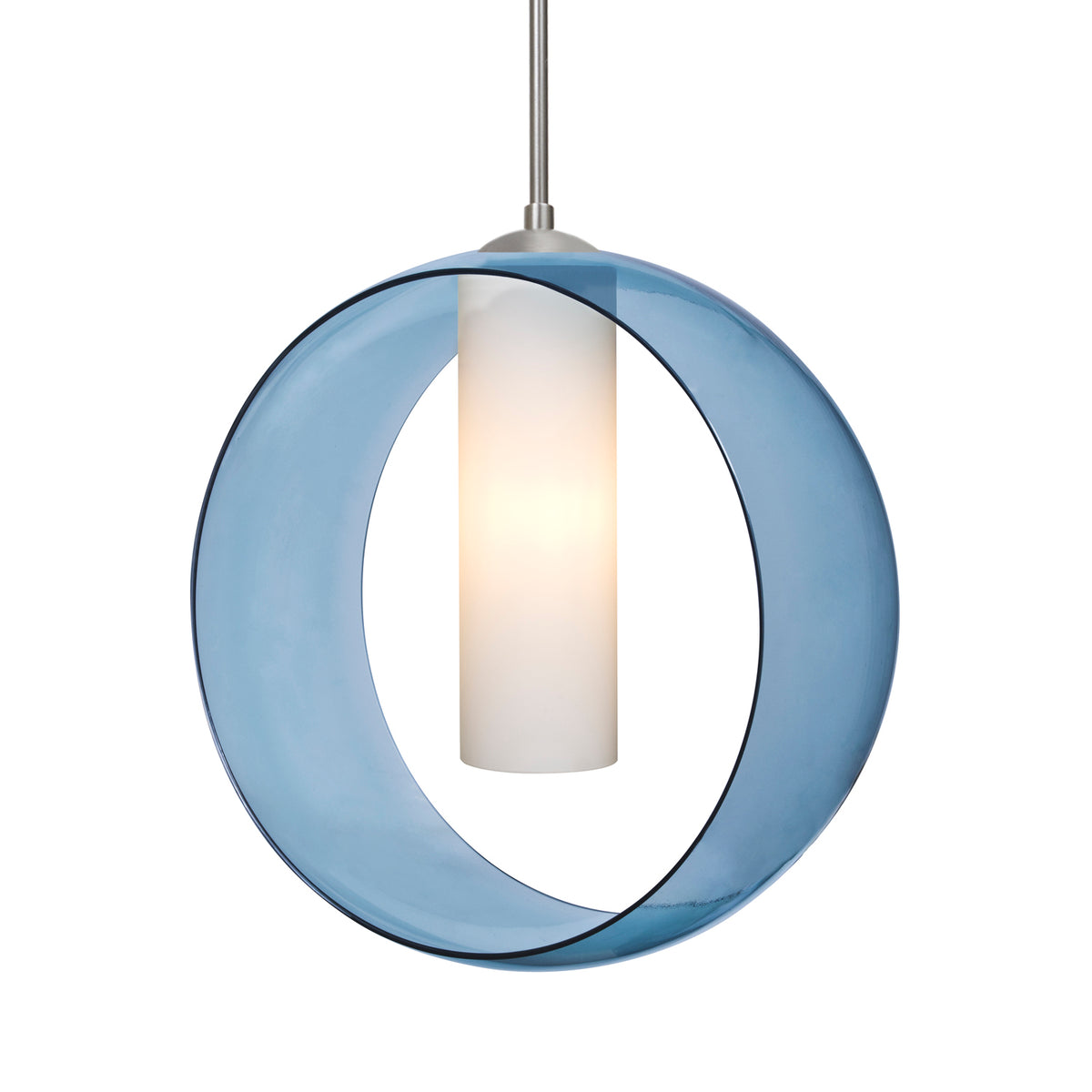 Besa Plato stem pendant glass option – Blue