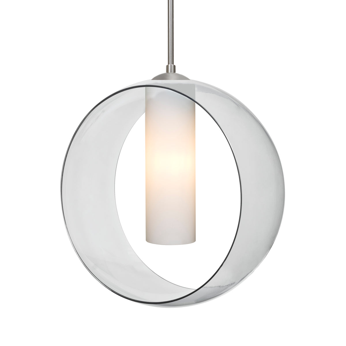 Besa Plato stem pendant glass option – Clear