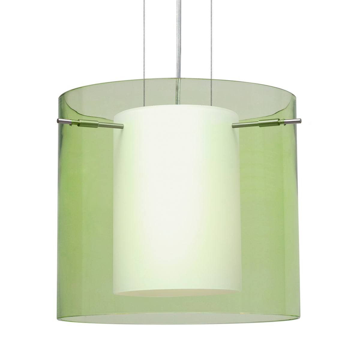Besa Pahu 12 stem pendant glass option – Olive