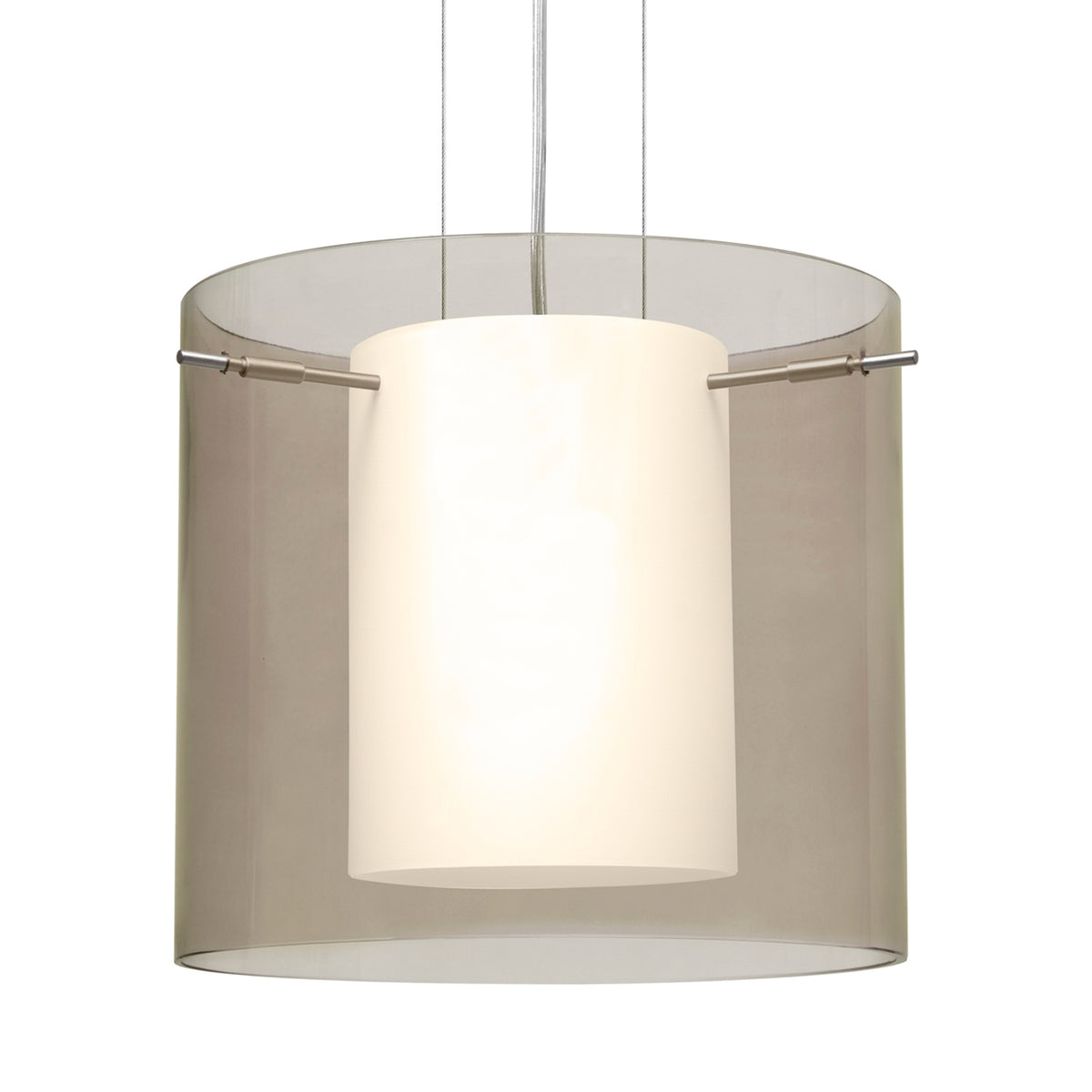 Besa Pahu 12 cable pendant glass option – Smoke