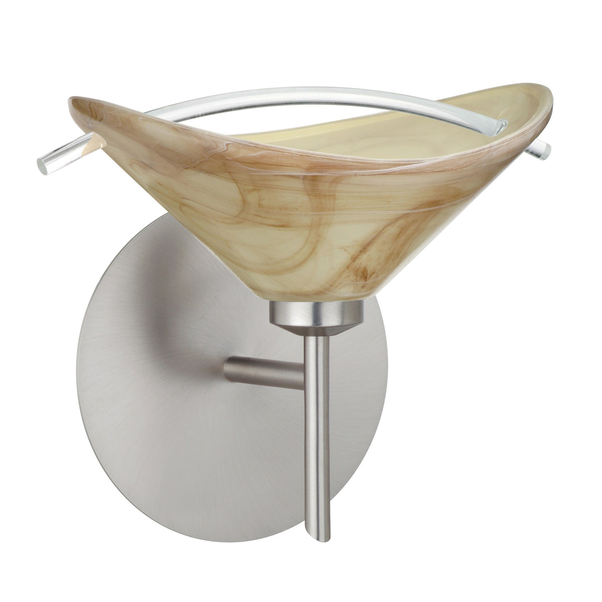 Besa Hoppi wall sconce option – Mocha/Clear