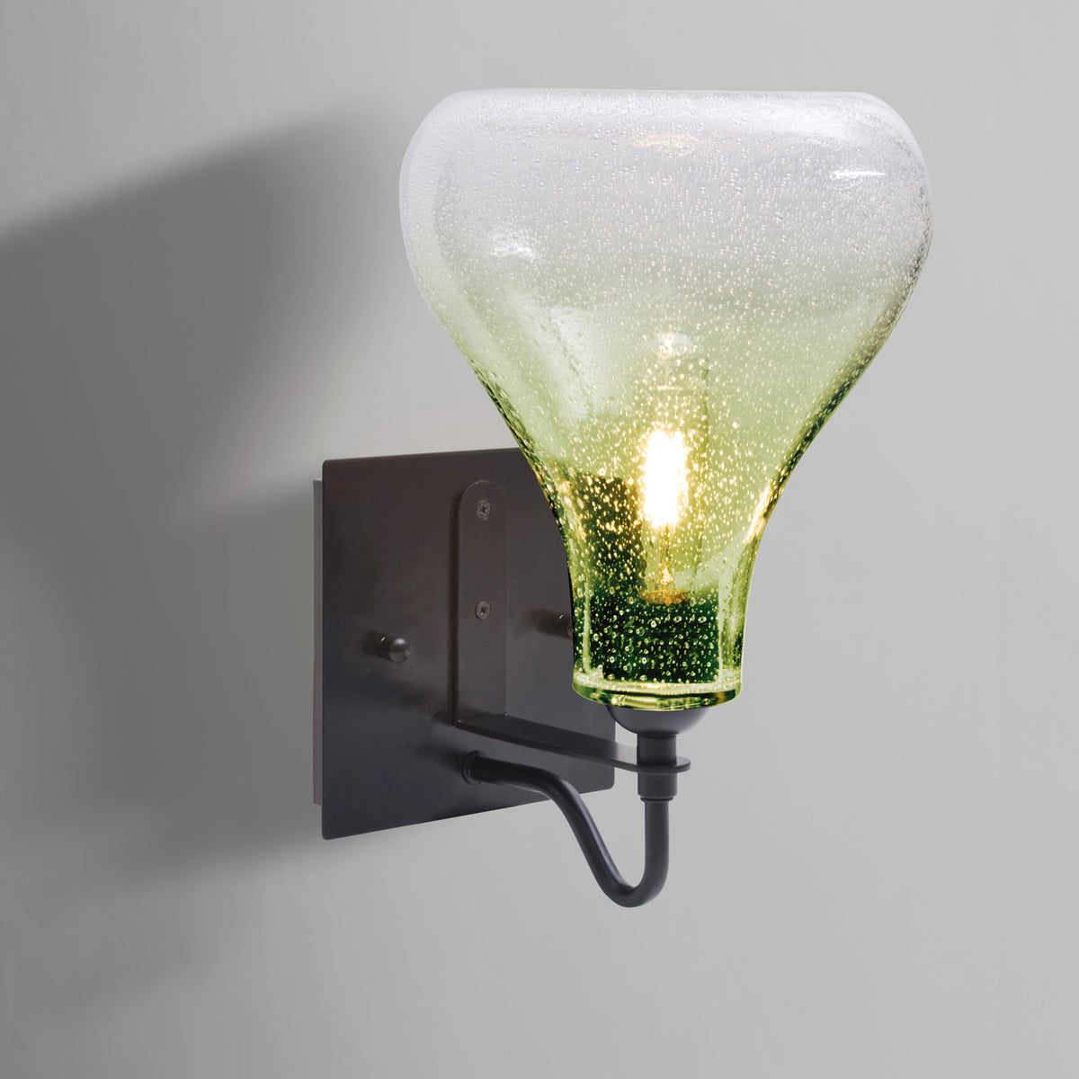 Besa Melo wall sconce option – Chartreuse Bubble