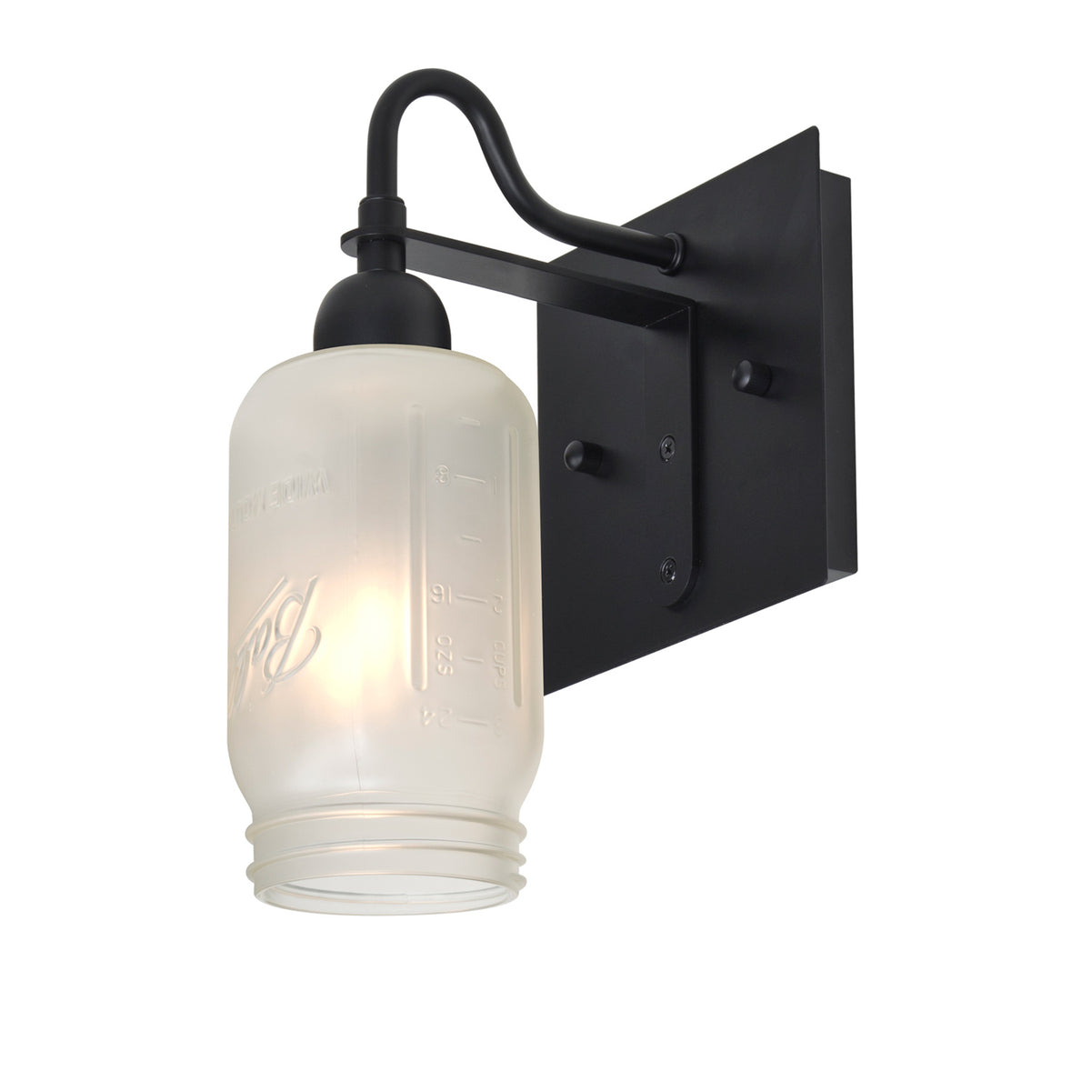 Besa Milo 4 wall sconce option – White Frost