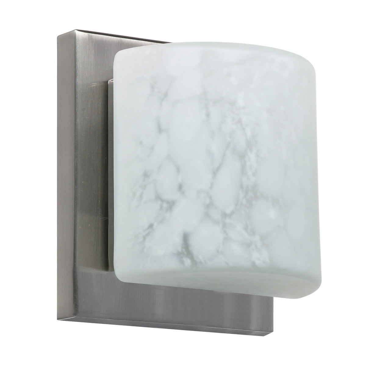 Besa Paolo wall sconce option – Carrera, Satin Nickel