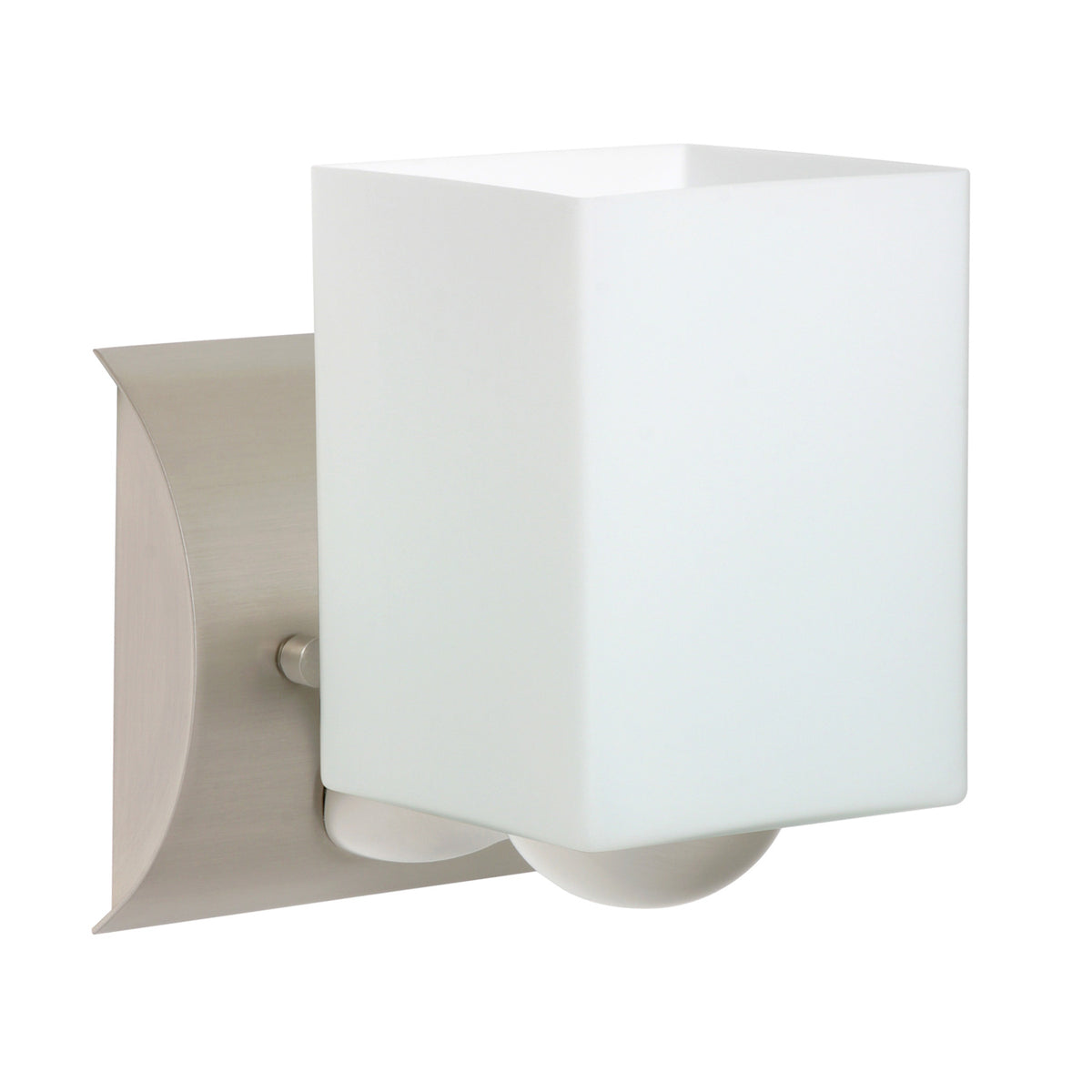 Besa Rise wall sconce option – Satin Nickel finish
