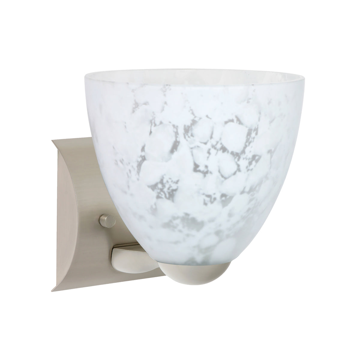 Besa Sasha wall sconce option – Carrera, Satin Nickel