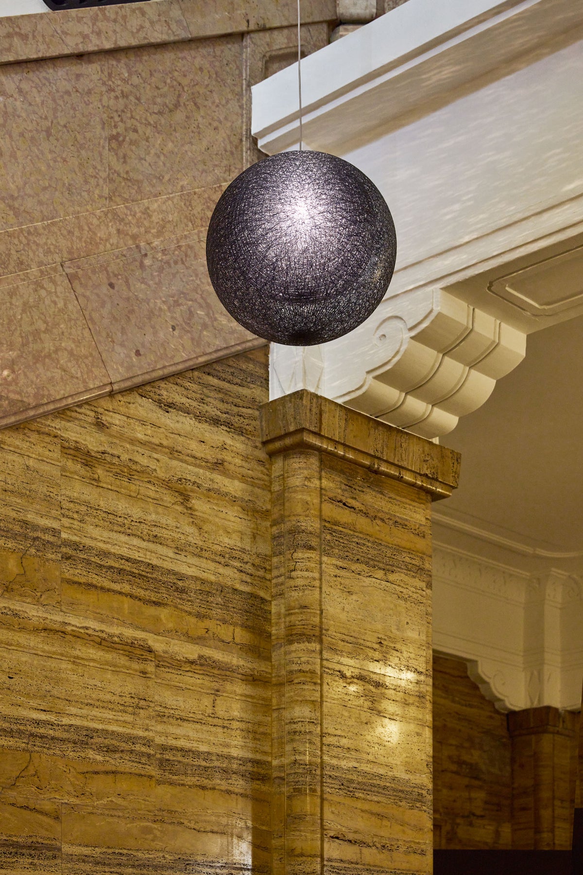 Yamagiwa Mayuhana 2 Sphere Pendant Light in an interior 4