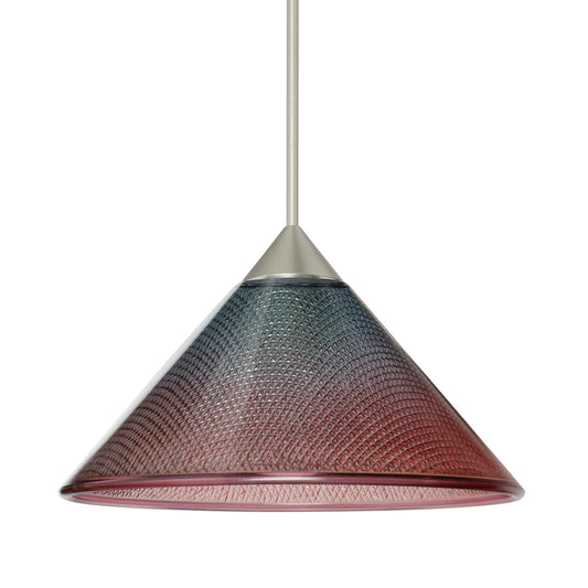 Besa Kona mini pendant option – Bi-Color, Satin Nickel