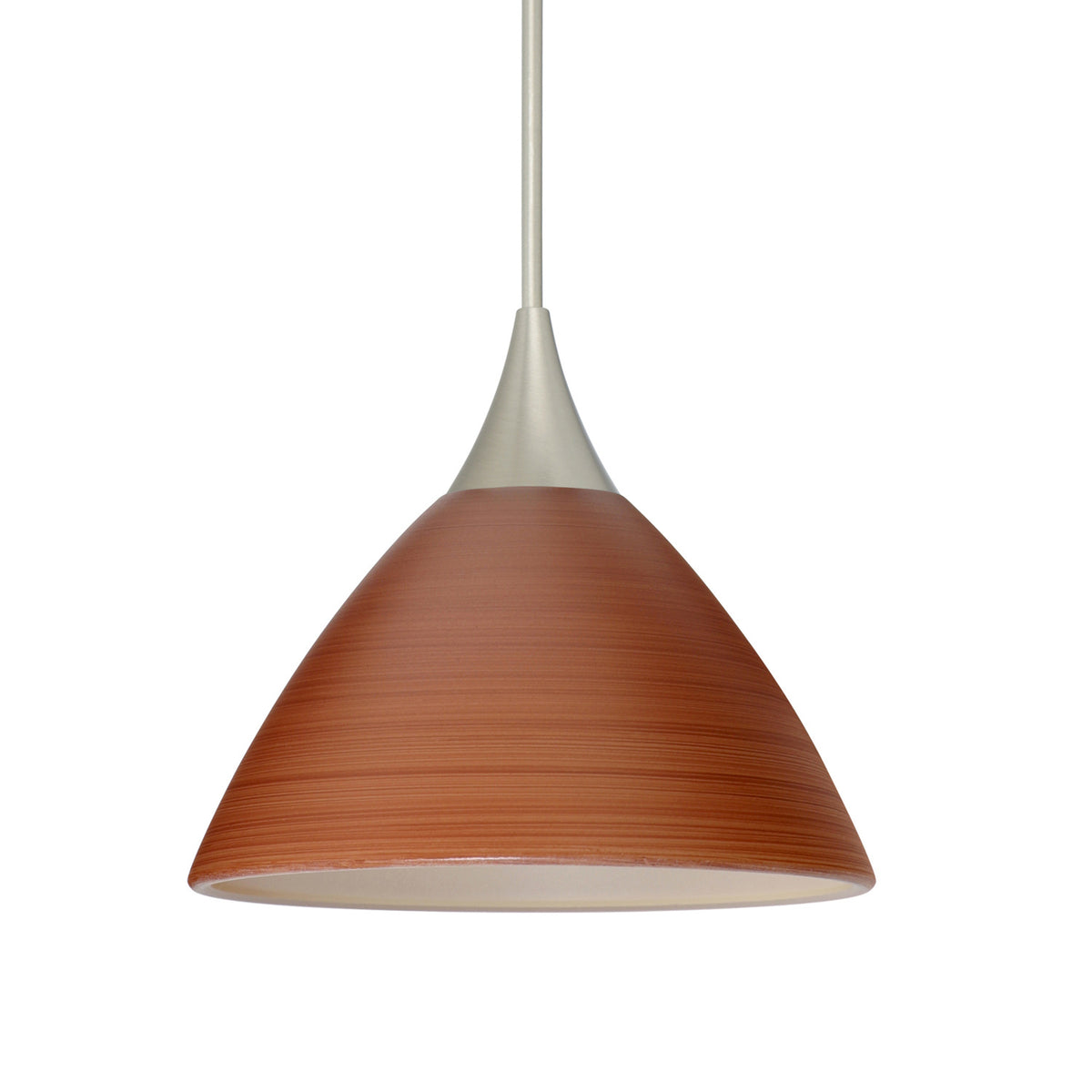 Besa Domi mini pendant option – Cherry, Satin Nickel
