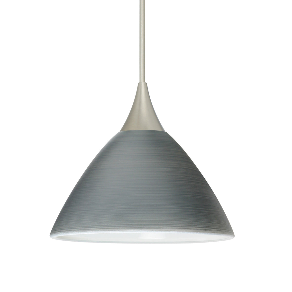 Besa Domi mini pendant option – Titan, Satin Nickel