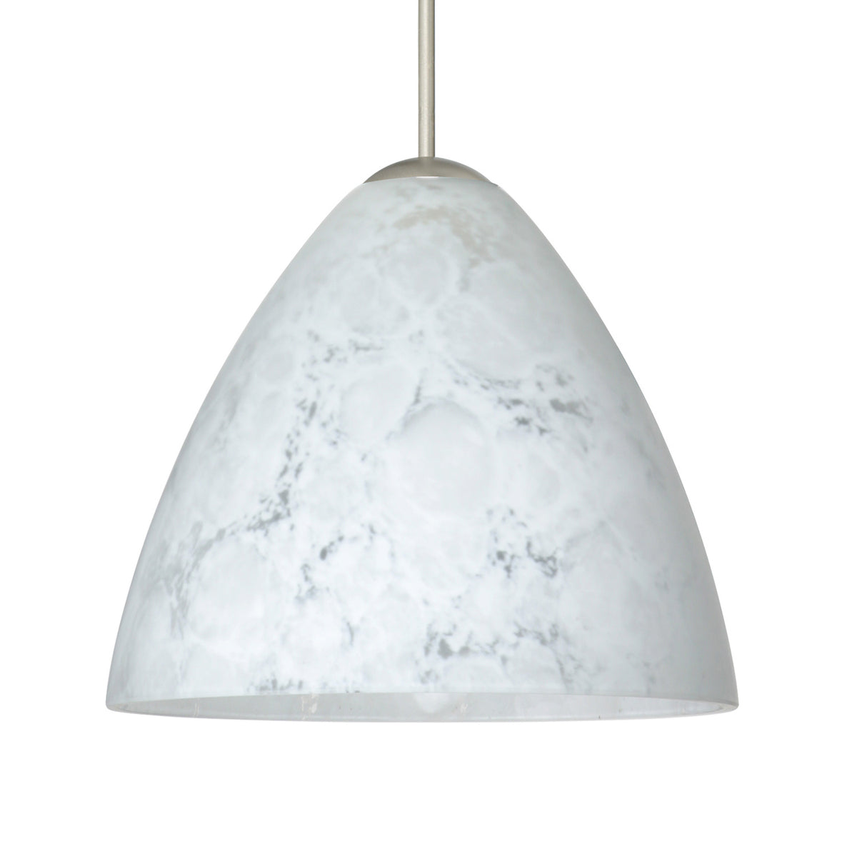 Besa Mia mini pendant option – Carrera, Satin Nickel