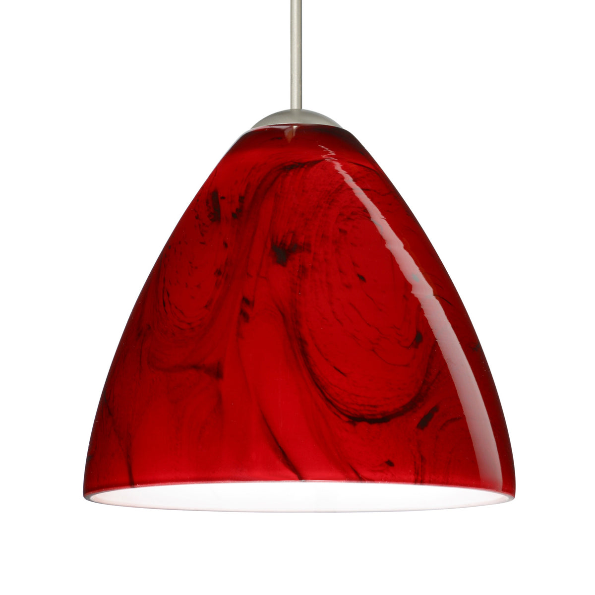 Besa Mia mini pendant option – Magma, Satin Nickel