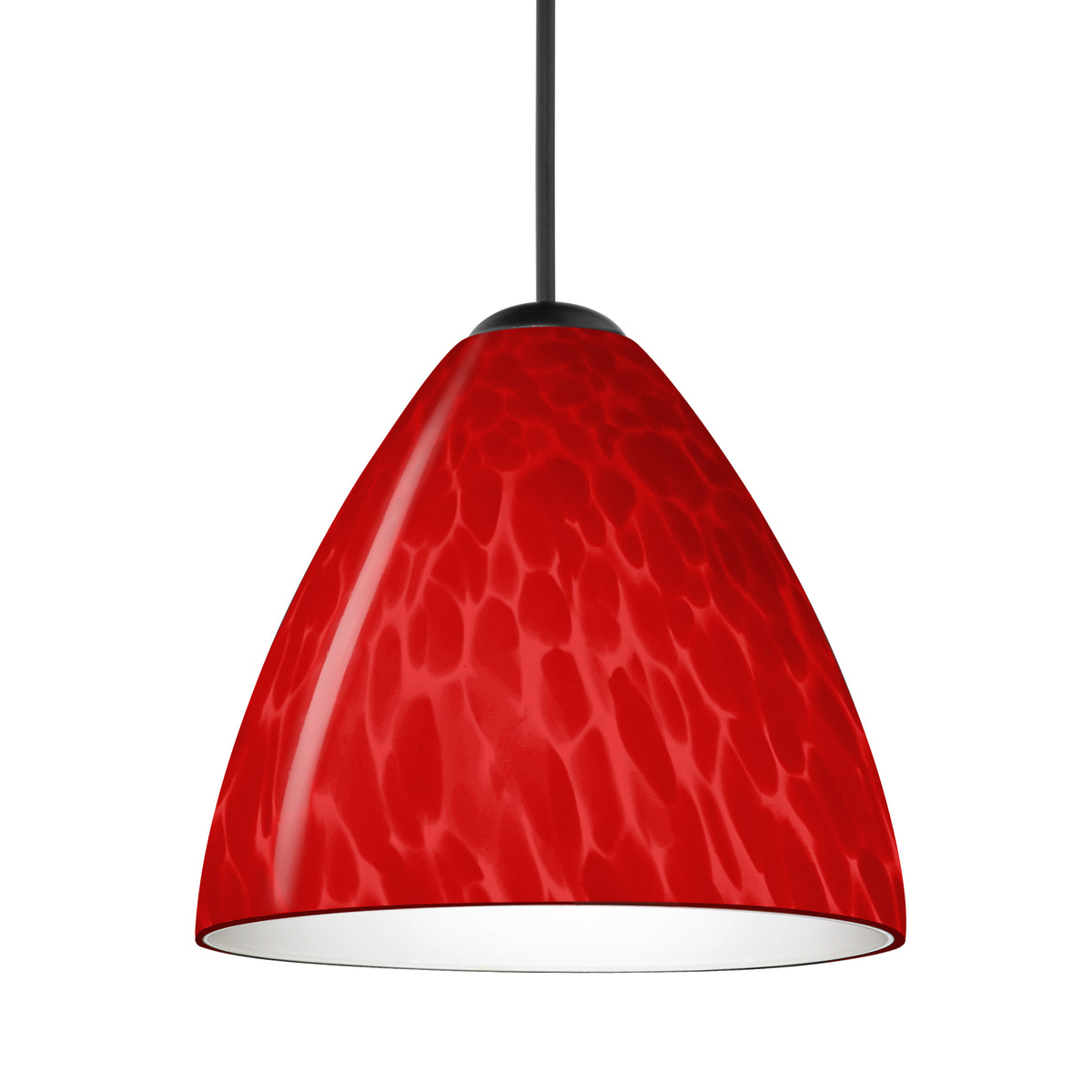 Besa Mia mini pendant option – Red Cloud, Satin Nickel
