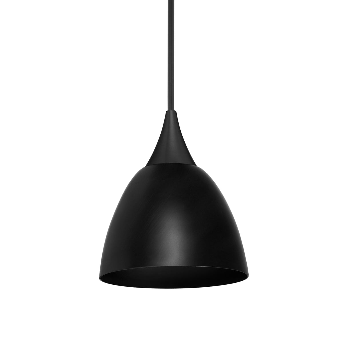 Besa Divi mini pendant option – Metal Black, Satin Nickel
