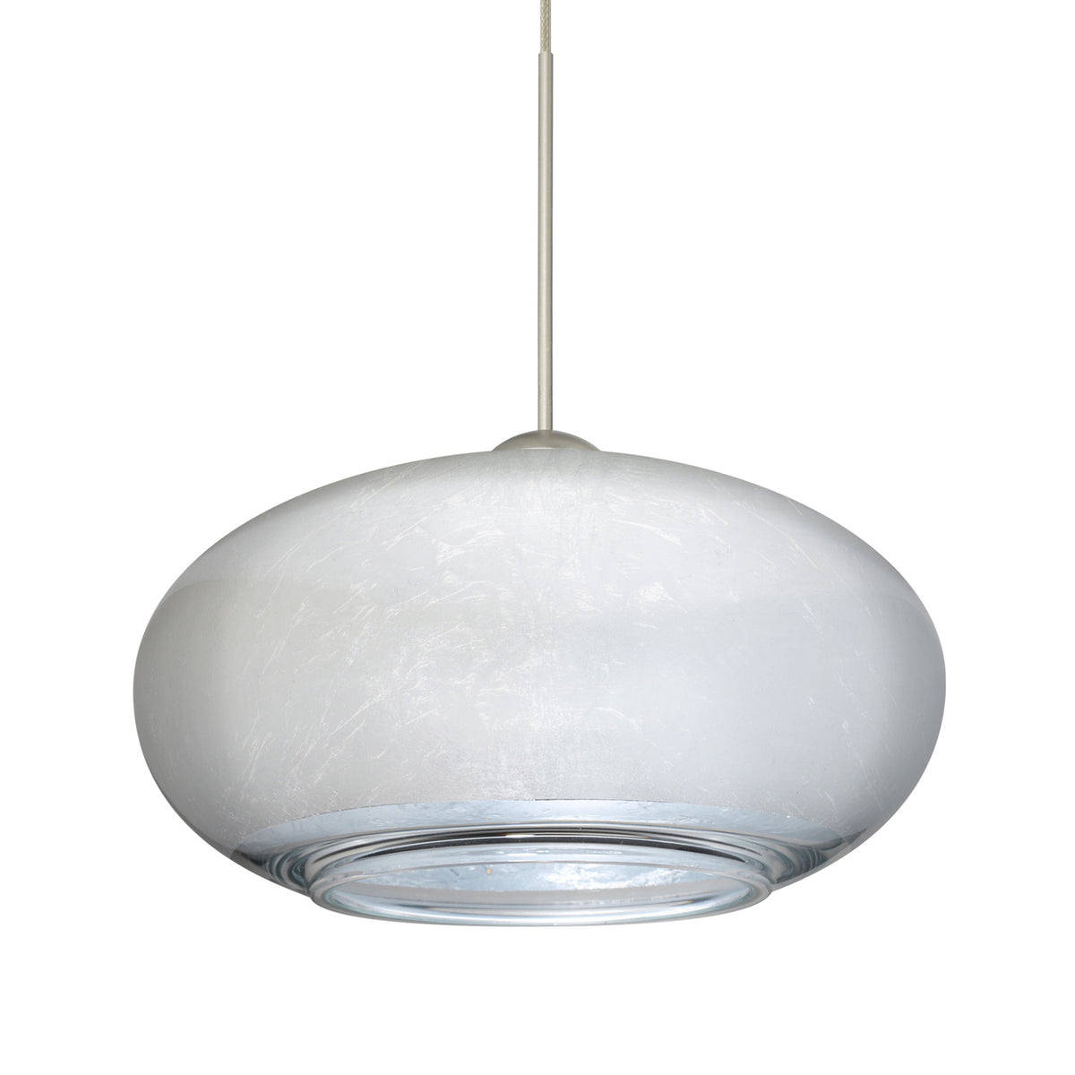 Besa Brio 7 cord mini pendant option – Silver Foil
