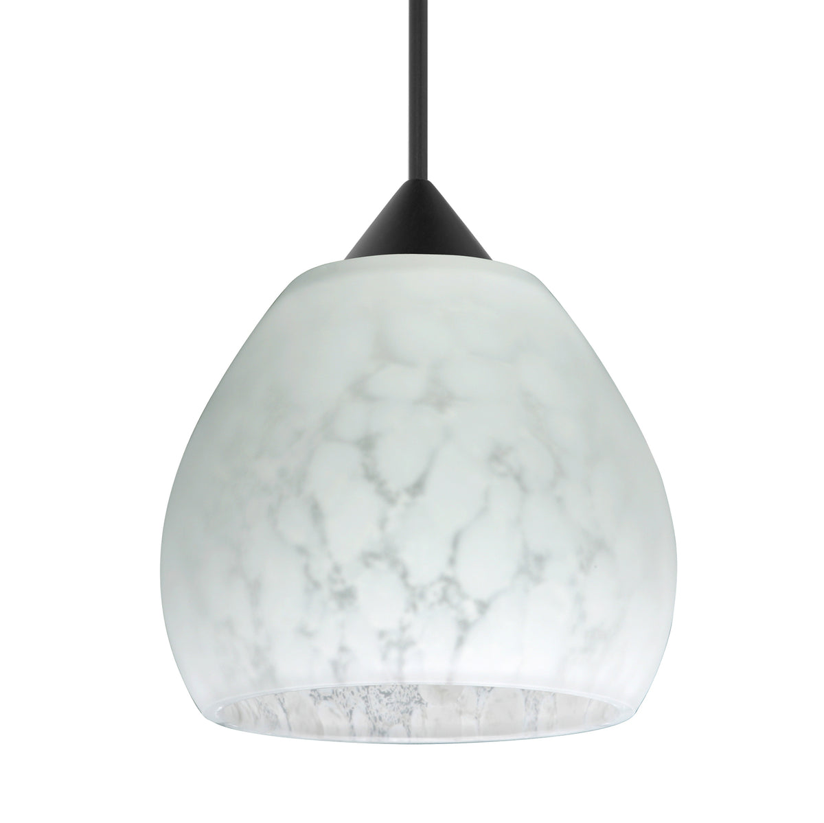 Besa Tay Tay mini pendant option – Carrera, Satin Nickel