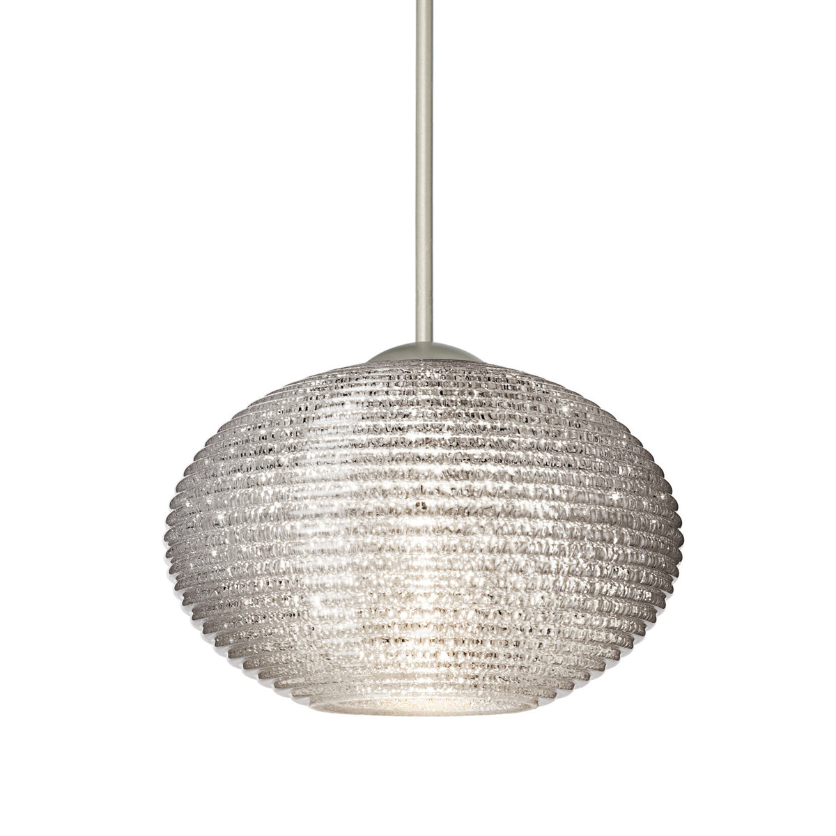 Besa Lasso mini pendant option – Glitter, Satin Nickel