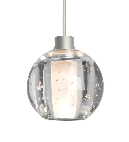 Besa Boca 3 mini pendant option – Bubble, Satin Nickel