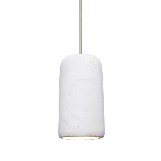 Besa Glide mini pendant option – White, Satin Nickel