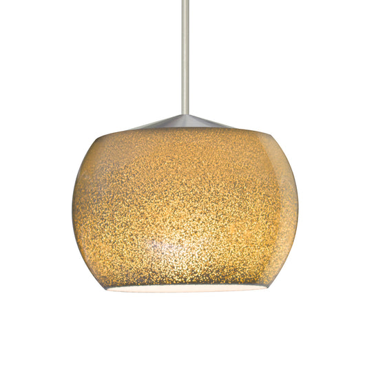 Besa Keno mini pendant option – Gold Sand, Satin Nickel