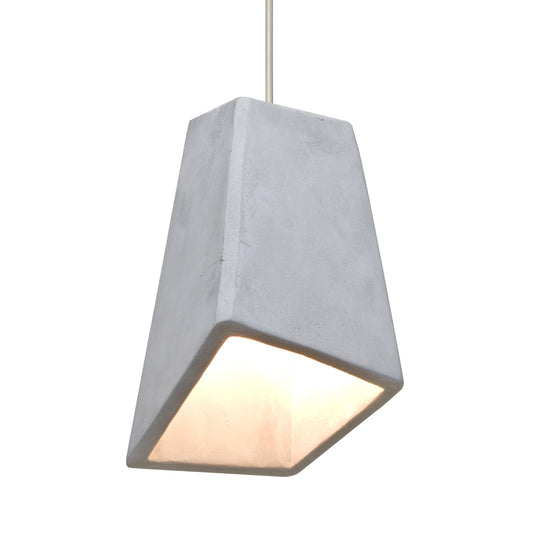 Besa Skip mini pendant option – Natural, Satin Nickel