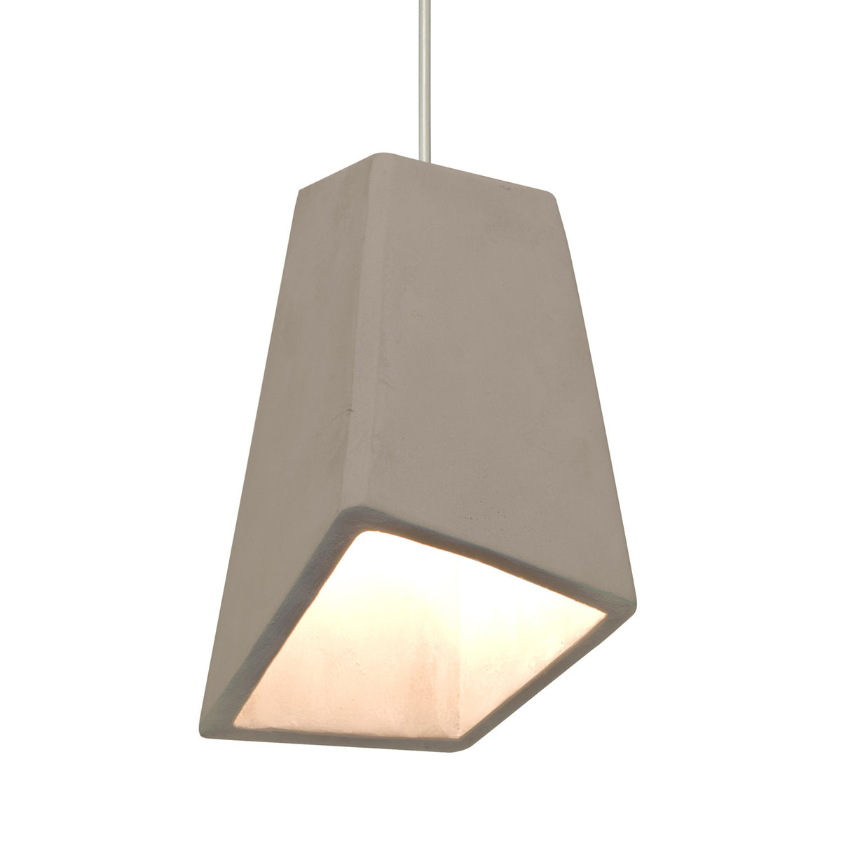 Besa Skip mini pendant option – Tan, Satin Nickel