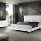 Nova Domus Angela Italian Modern White Eco Leather Bed