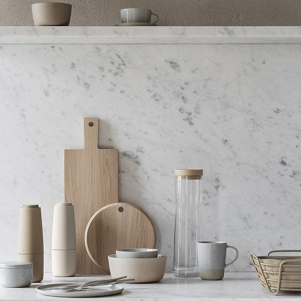 blomus Ceramic Stoneware Mug Sablo Cloud Grey Undertones Set of 4