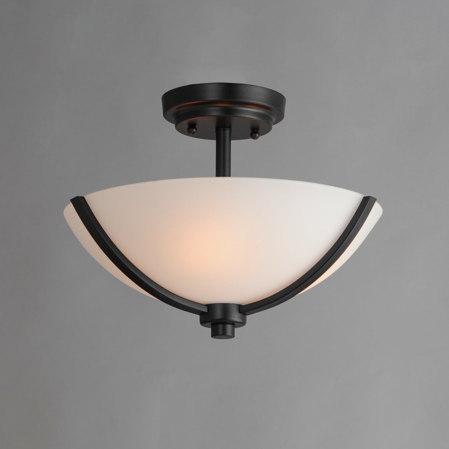 Deven 3-Light Semi-Flush Mount Black by Maxim Lighting