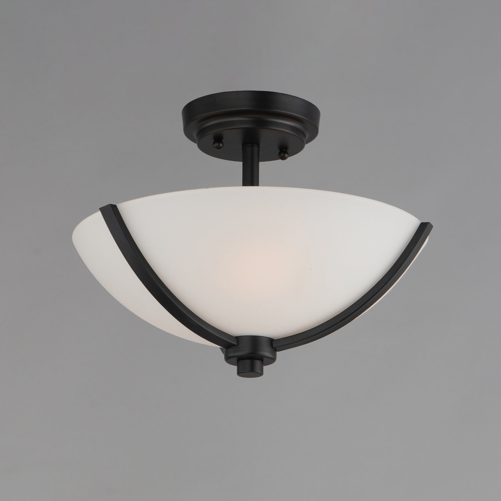 Deven 3-Light Semi-Flush Mount Black by Maxim Lighting