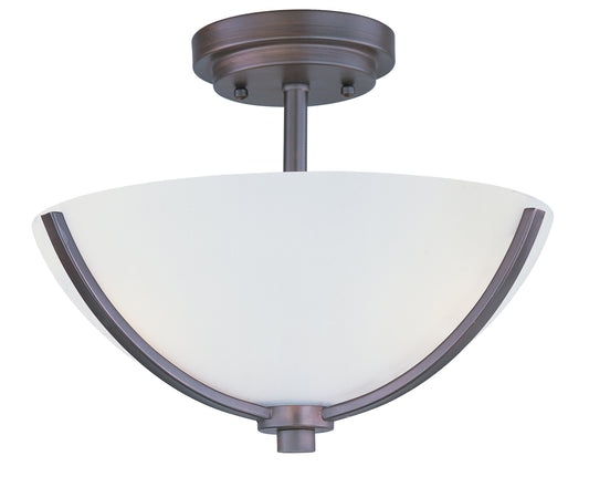 Deven 3-Light Semi-Flush Mount Oil Rubbed Bronze by Maxim Lighting