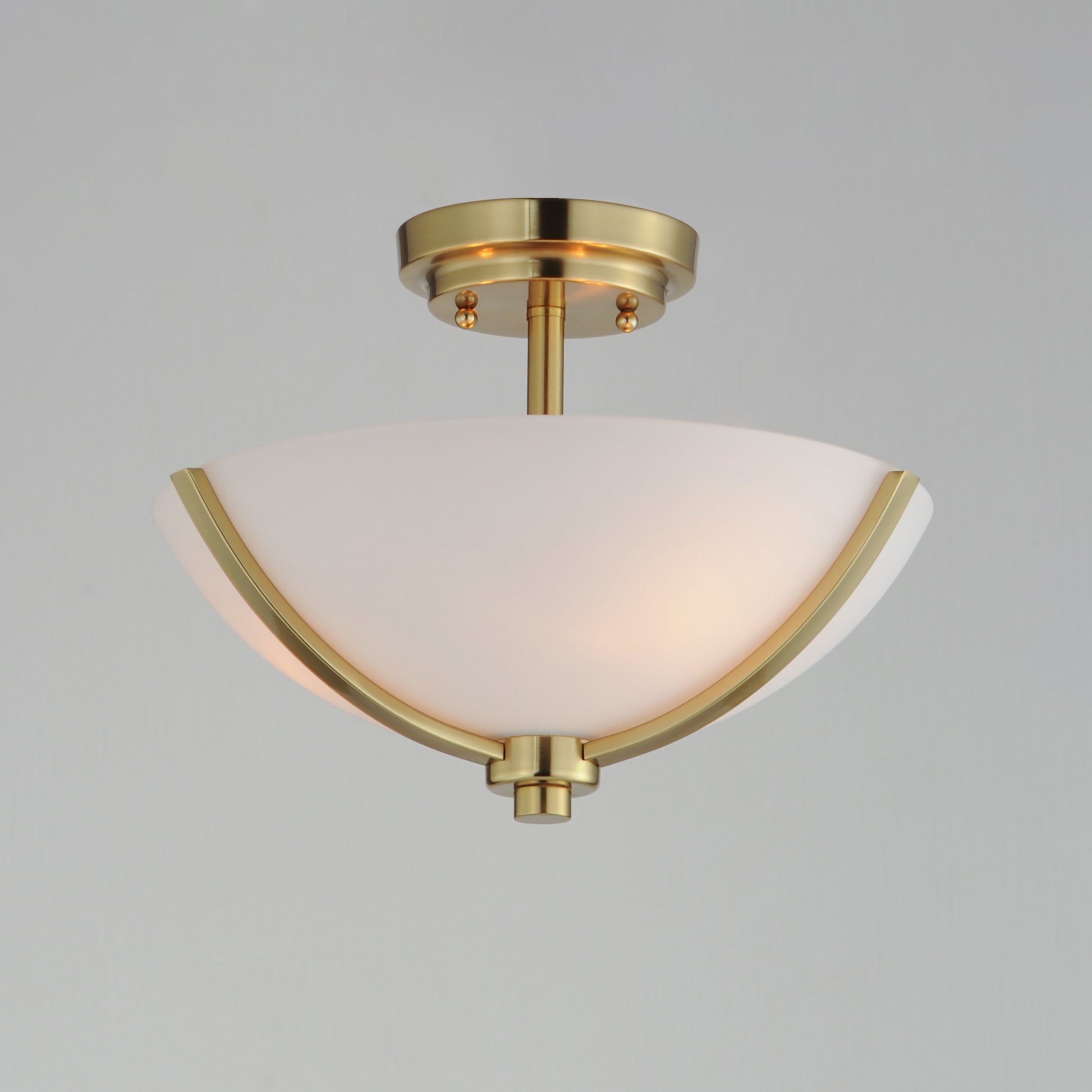 Deven 3-Light Semi-Flush Mount Satin Brass by Maxim Lighting