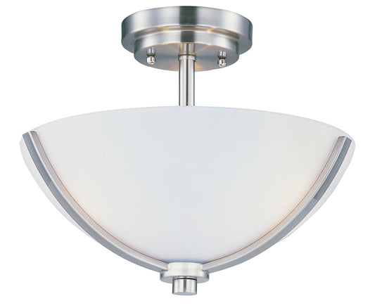 Deven 3-Light Semi-Flush Mount Satin Nickel by Maxim Lighting