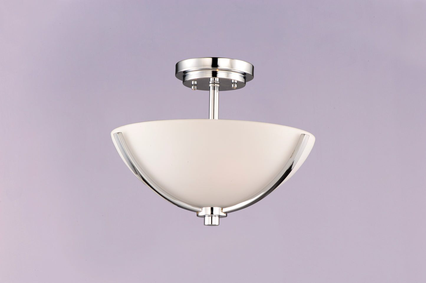 Deven 3-Light Semi-Flush Mount Satin Nickel by Maxim Lighting