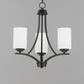 Deven 3-Light Chandelier Black by Maxim Lighting