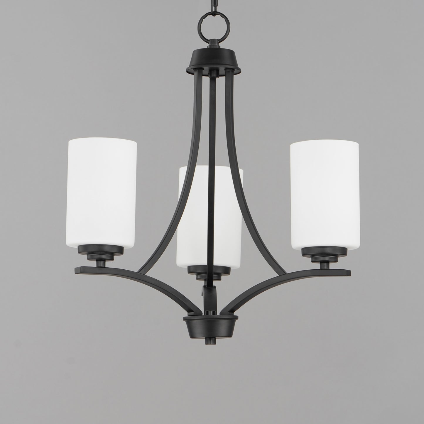 Deven 3-Light Chandelier Black by Maxim Lighting
