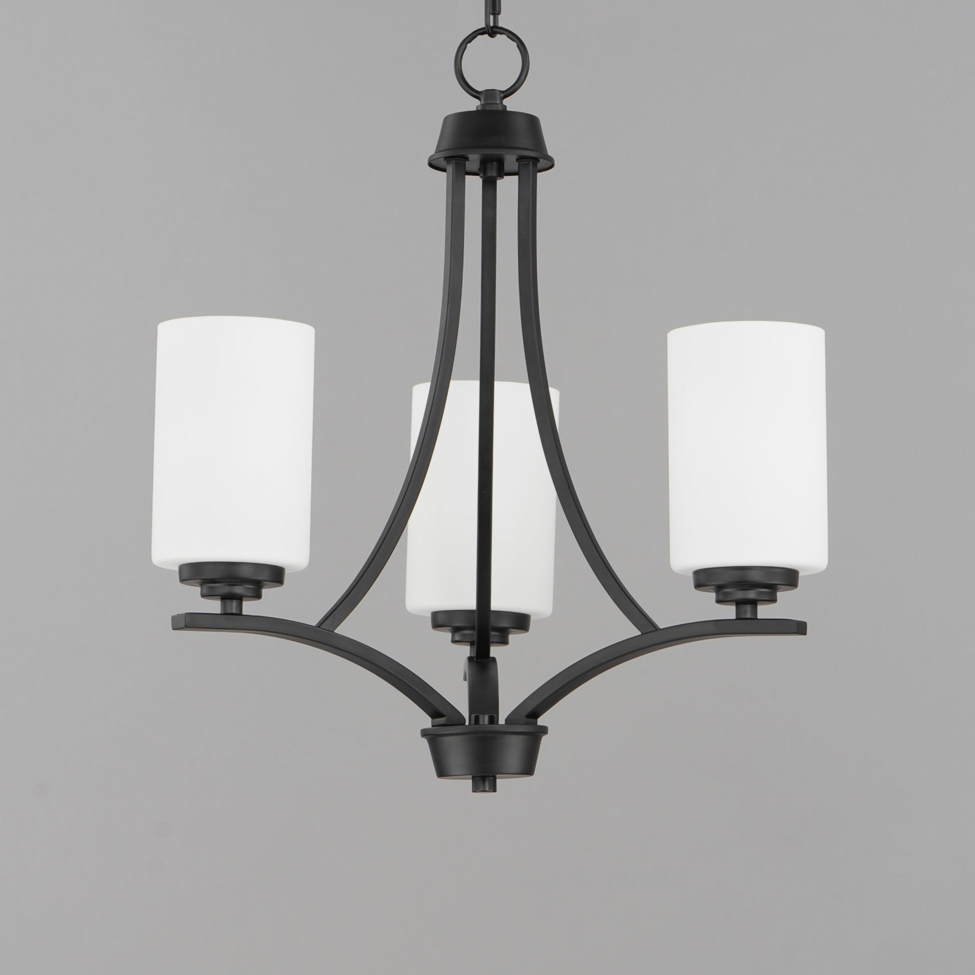 Deven 3-Light Chandelier Black by Maxim Lighting