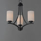 Deven 3-Light Chandelier Black by Maxim Lighting