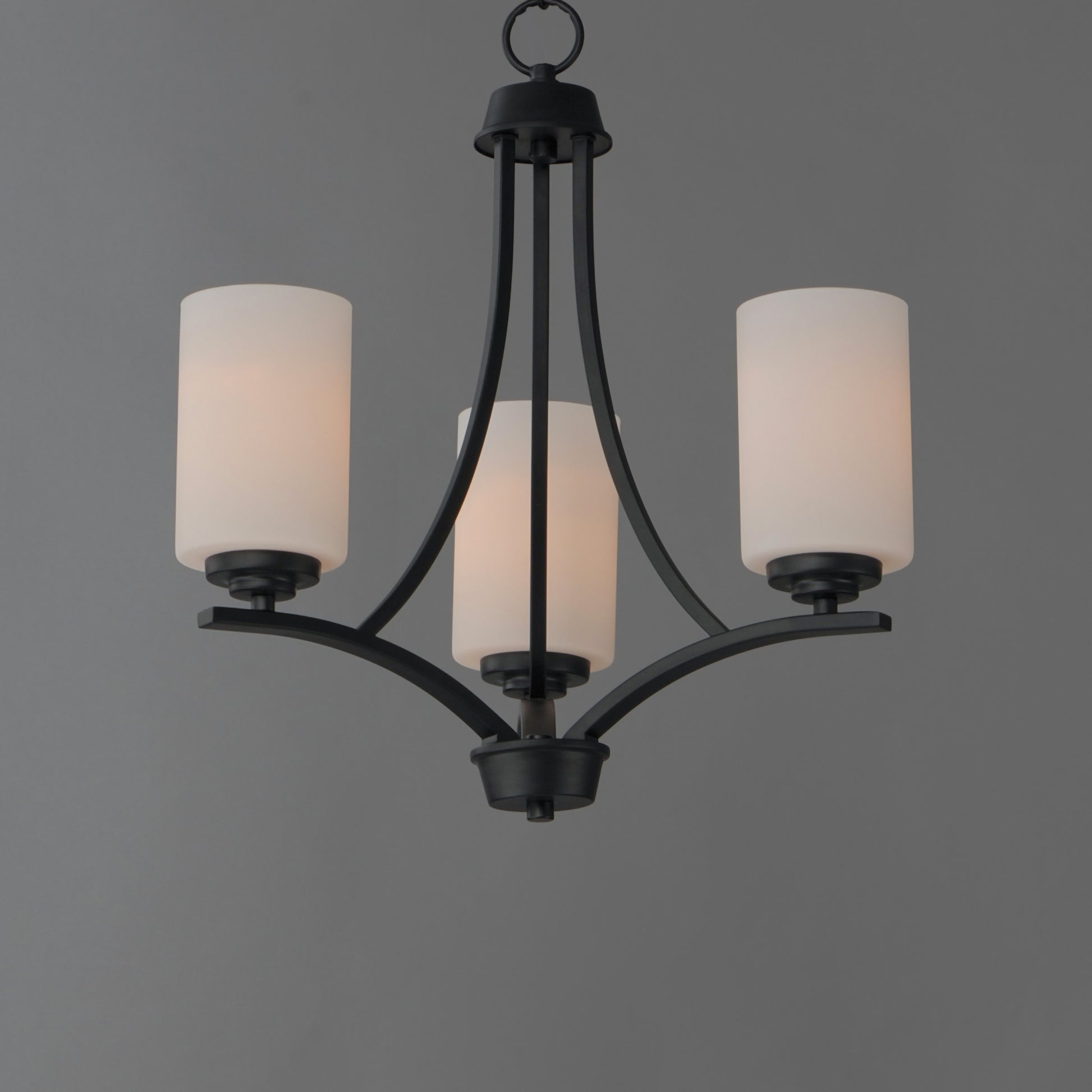 Deven 3-Light Chandelier Black by Maxim Lighting