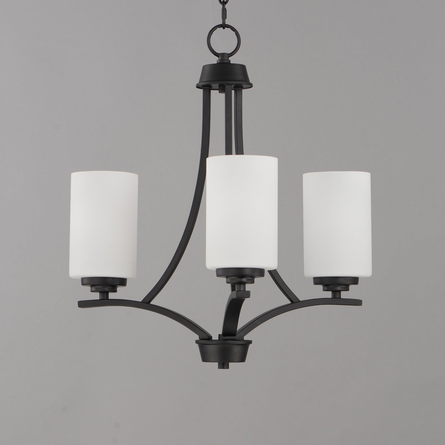 Deven 3-Light Chandelier Black by Maxim Lighting