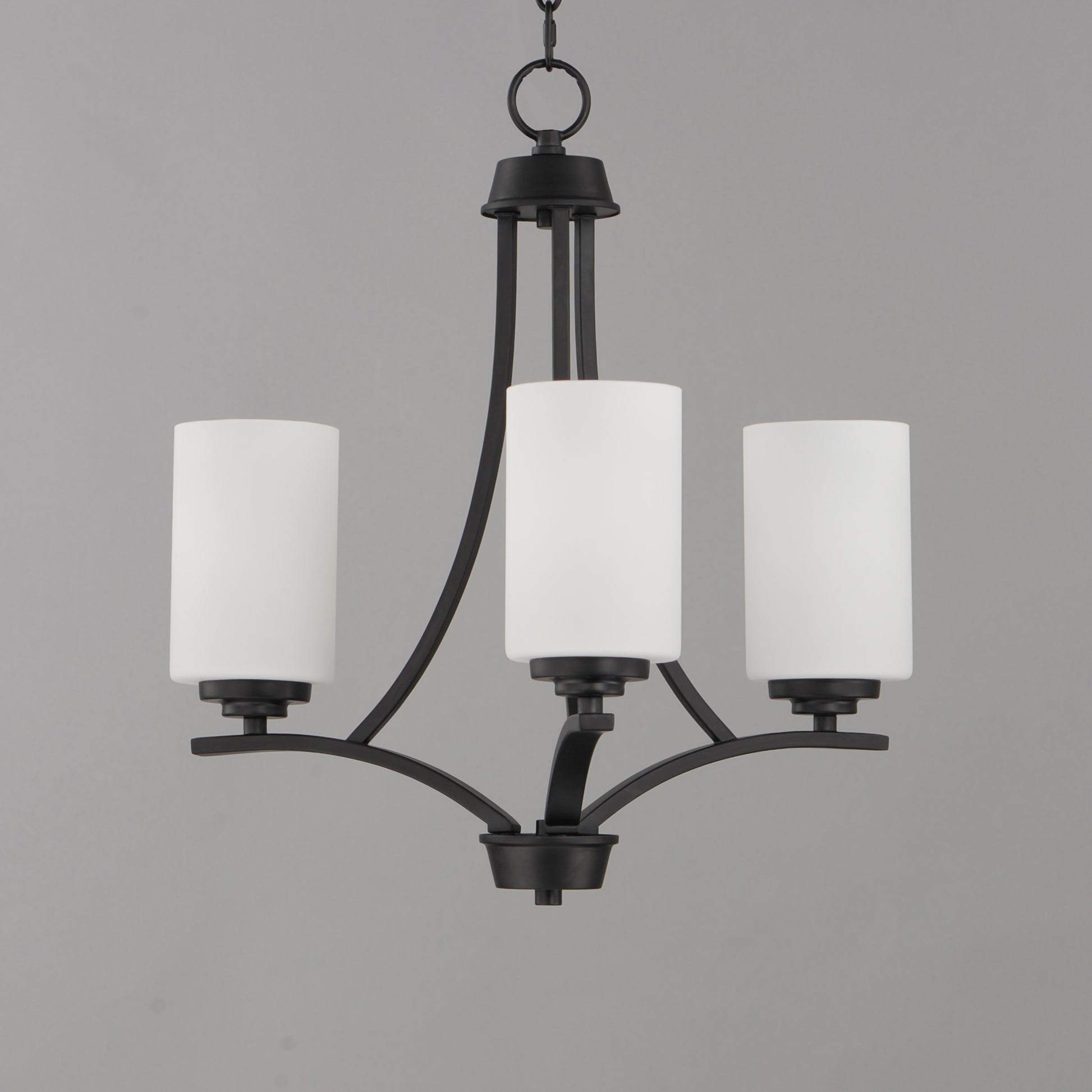 Deven 3-Light Chandelier Black by Maxim Lighting