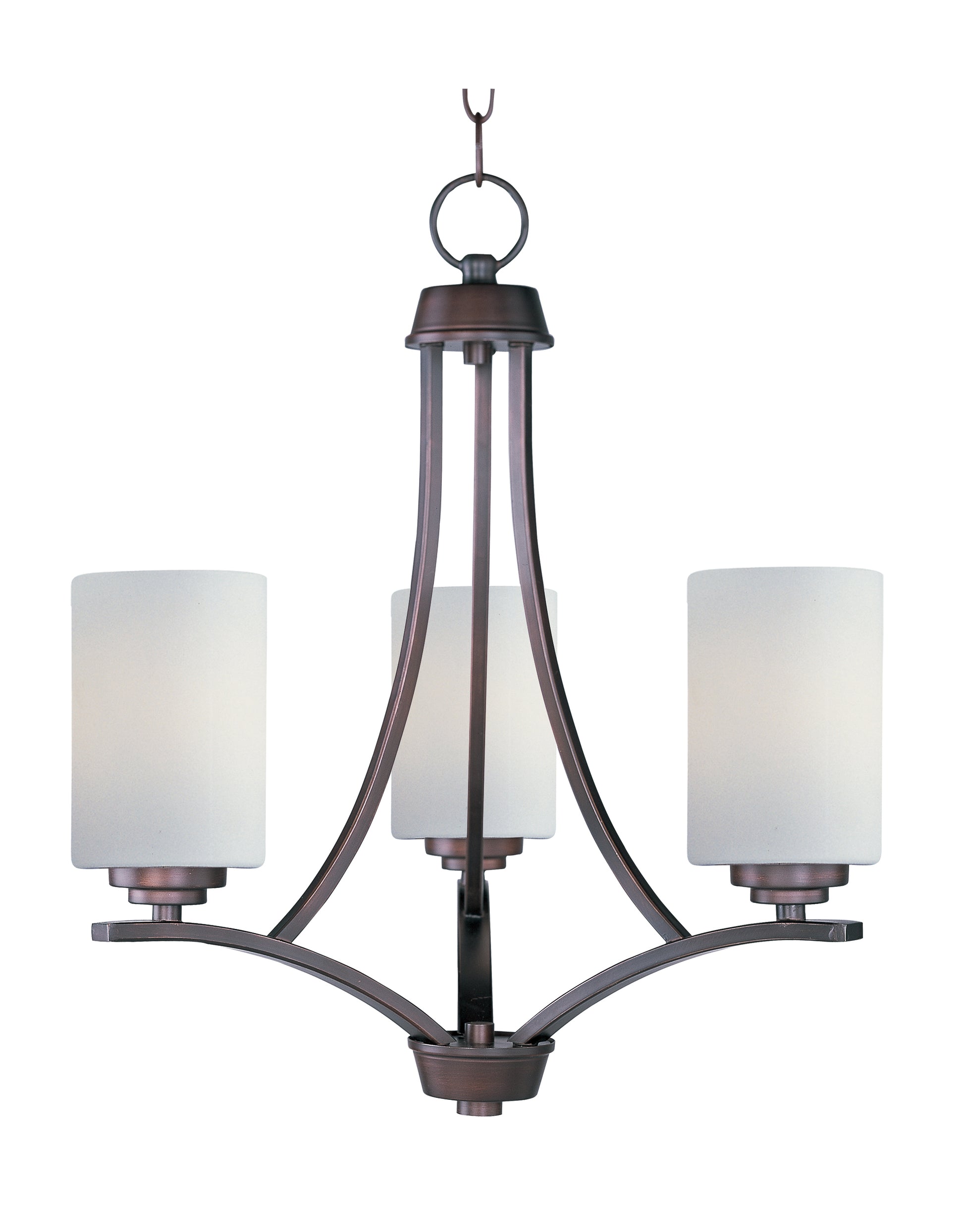 Deven 3-Light Chandelier Oil Rubbed Bronze by Maxim Lighting