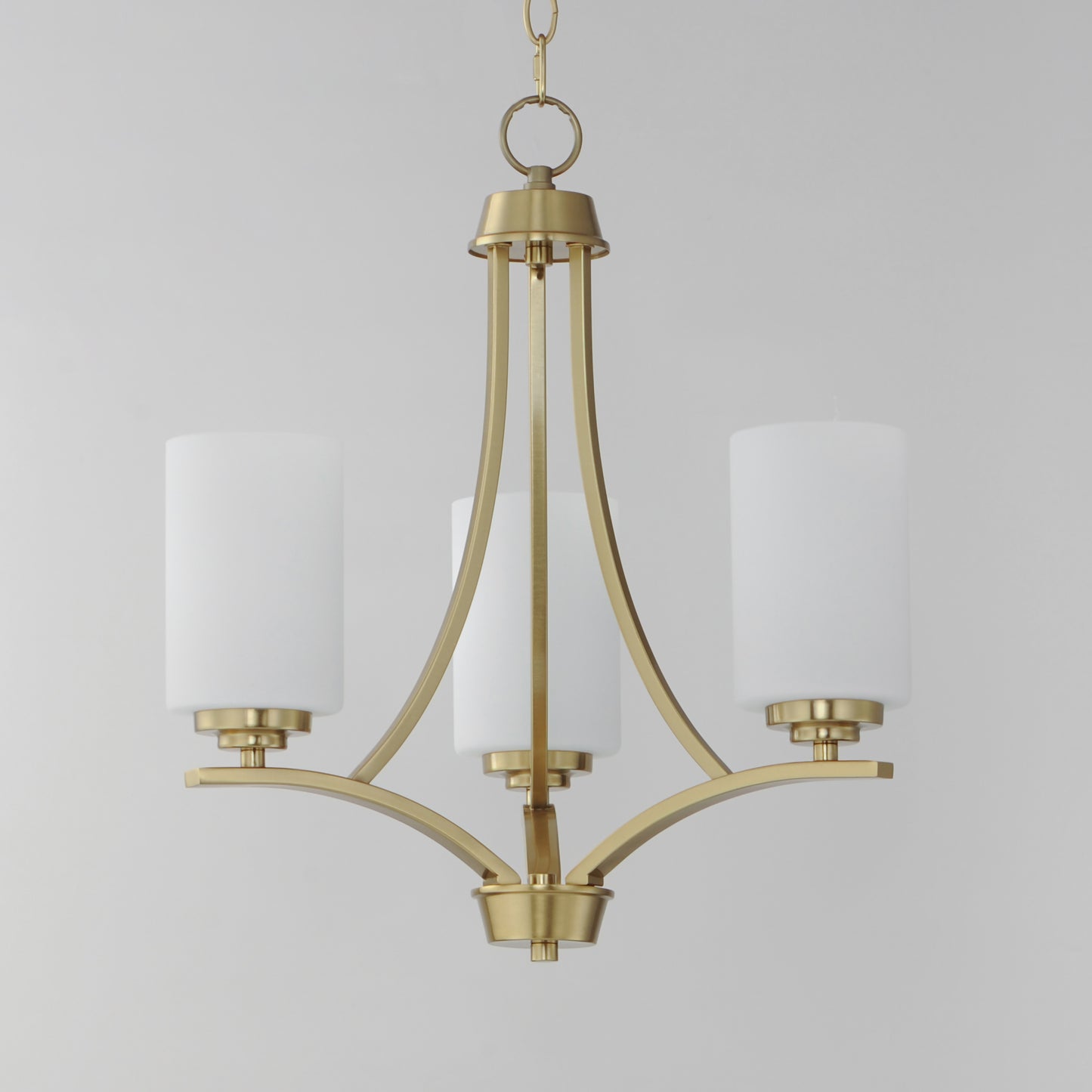 Deven 3-Light Chandelier Satin Brass by Maxim Lighting