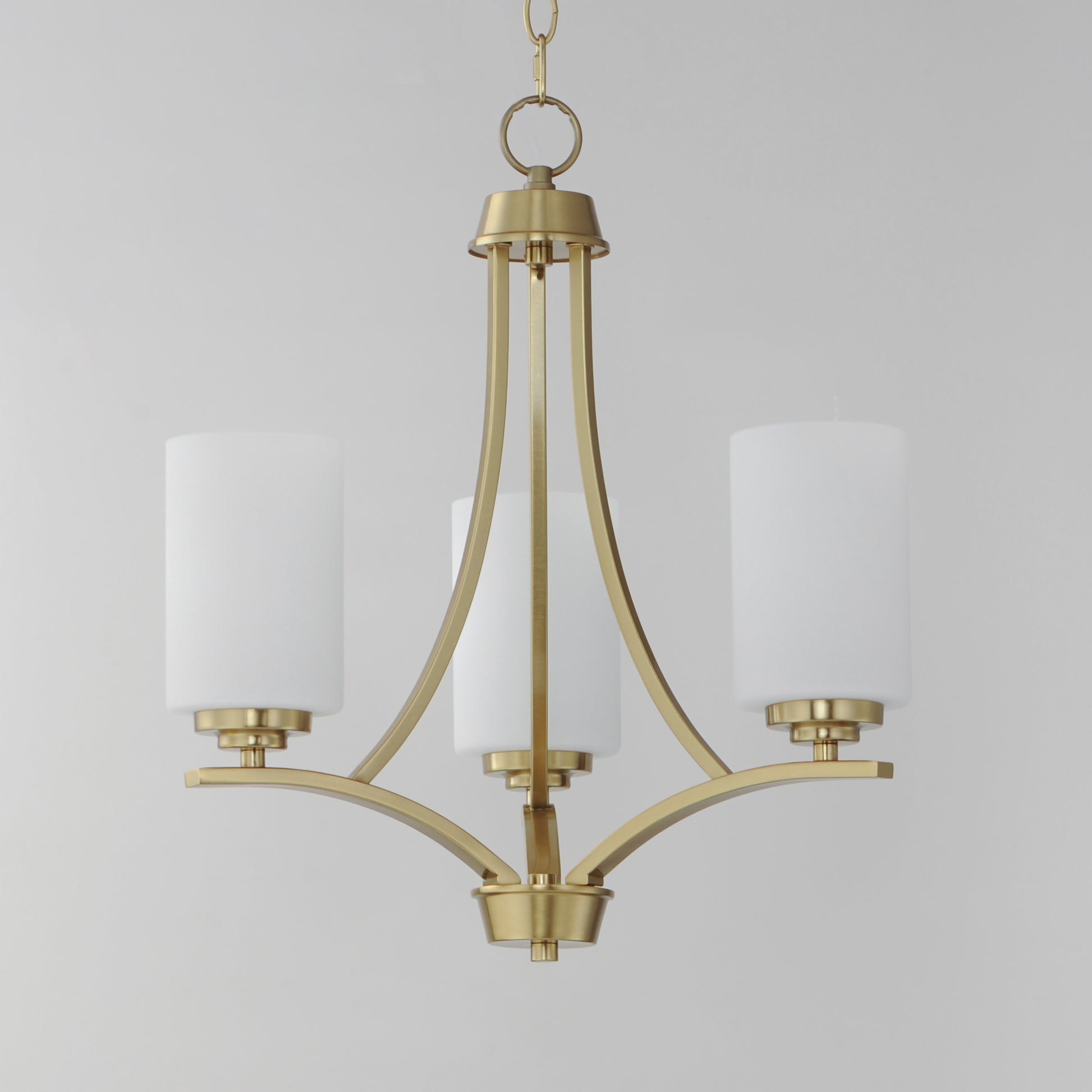 Deven 3-Light Chandelier Satin Brass by Maxim Lighting