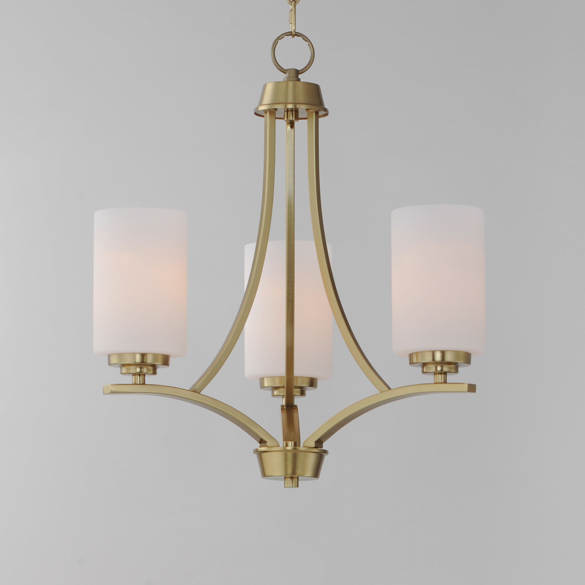 Deven 3-Light Chandelier Satin Brass by Maxim Lighting